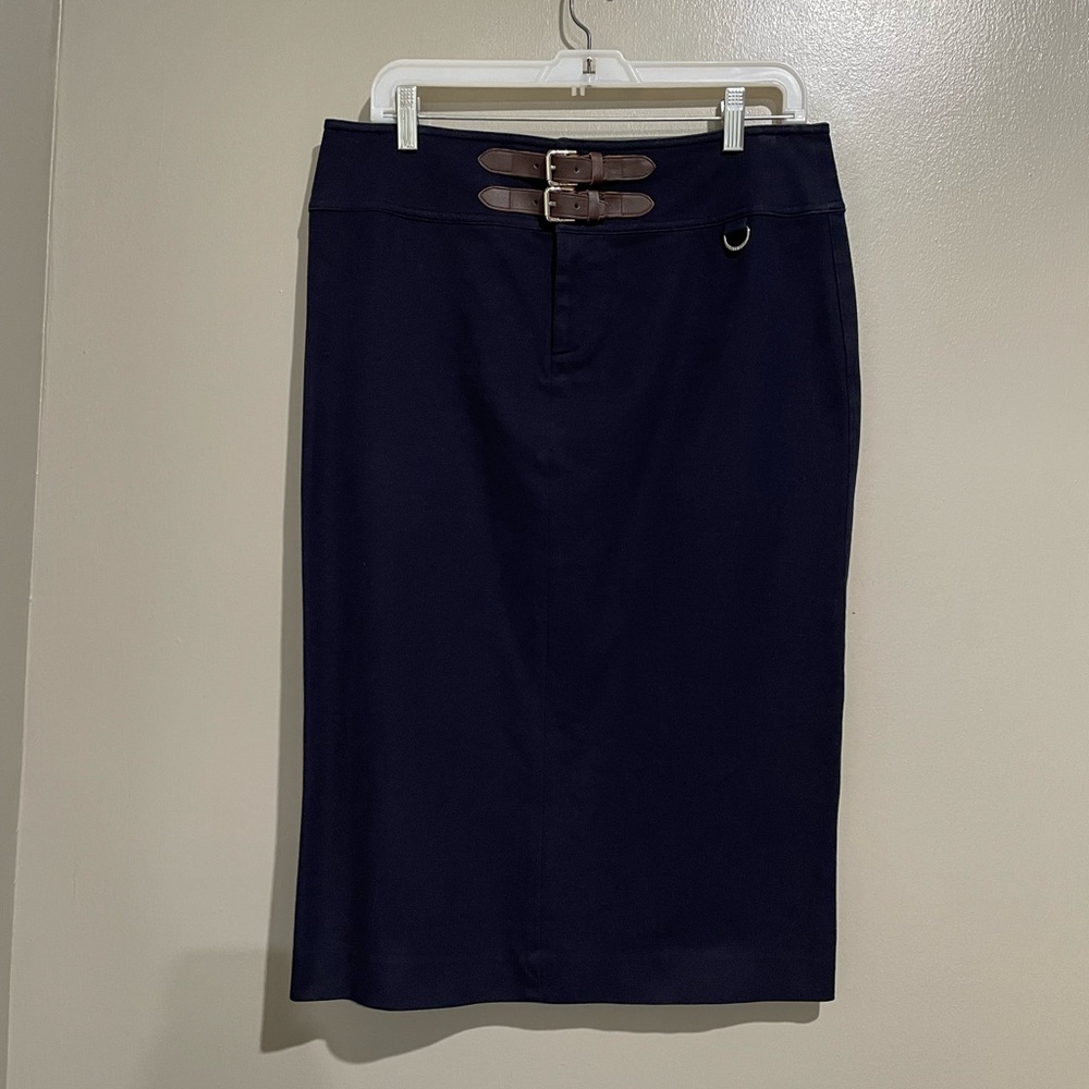 Ralph Lauren Navy Pencil Skirt